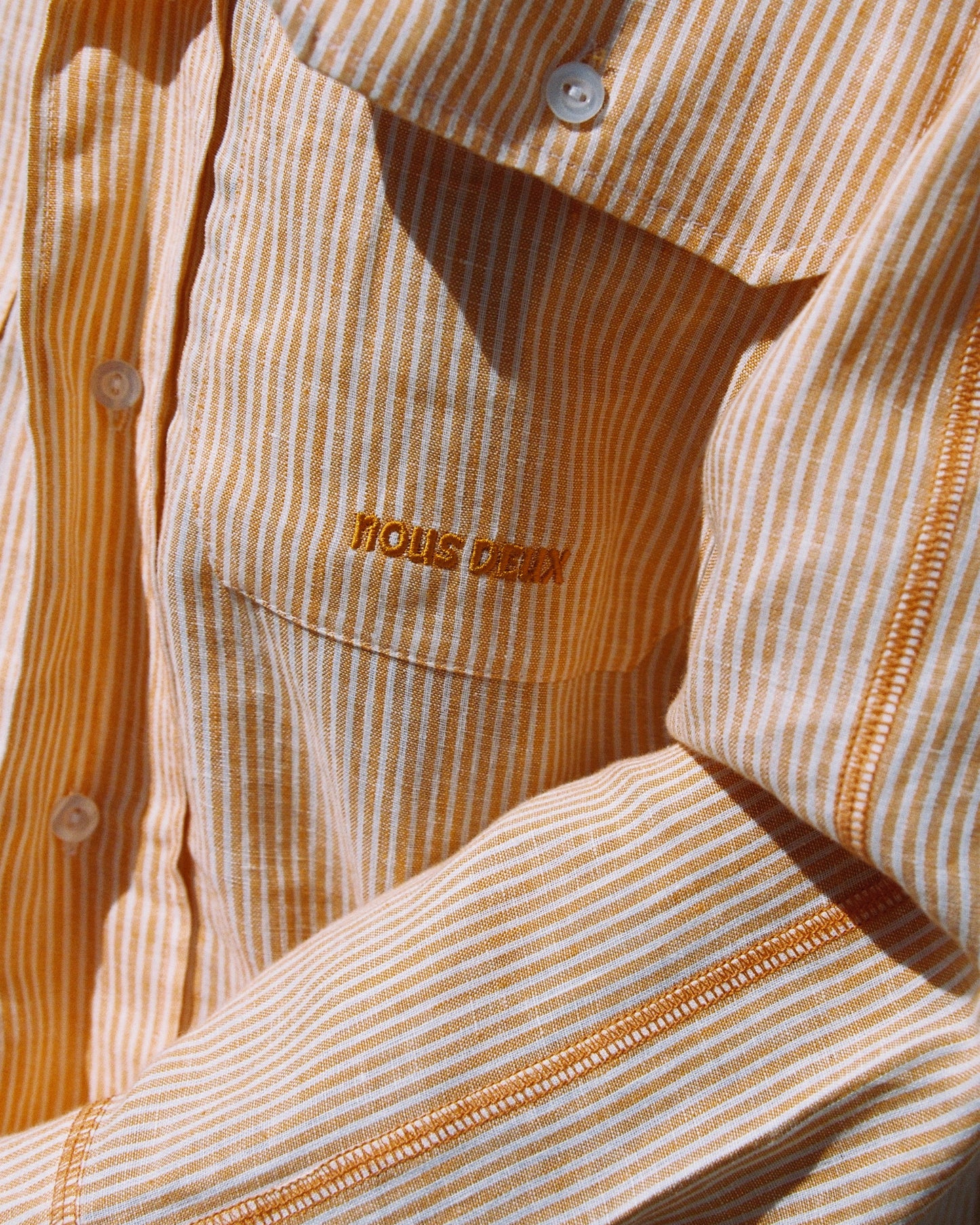 CHEMISE MANDARINE 100 % LIN