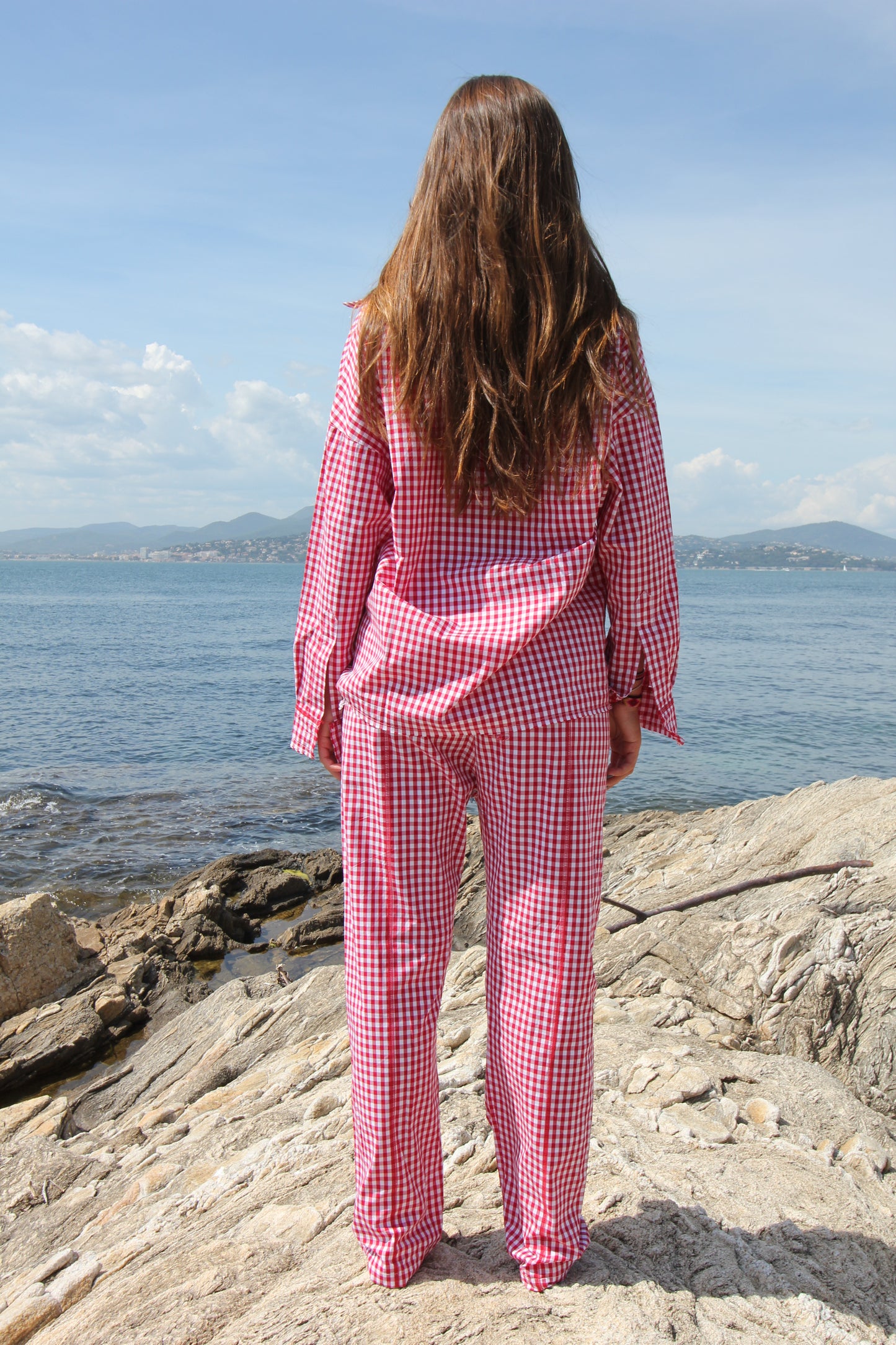 PANTALON VICHY ROUGE