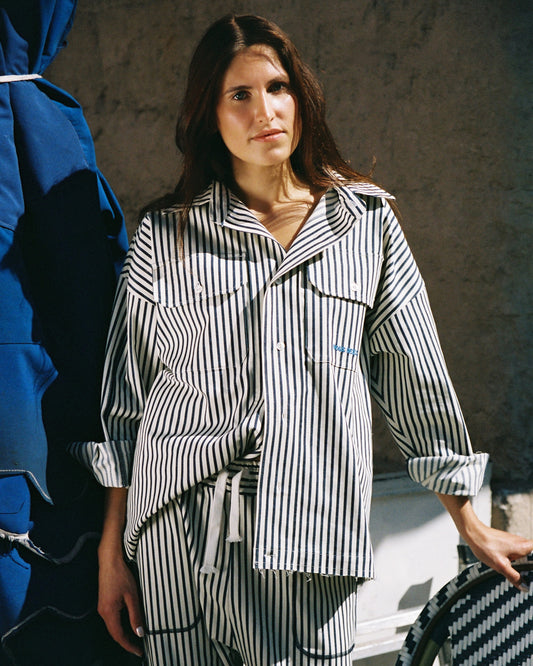 CHEMISE RAYURES MARINE