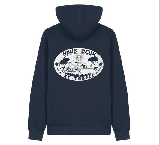 « LA BALADE » SWEAT ZIPPÉ NAVY