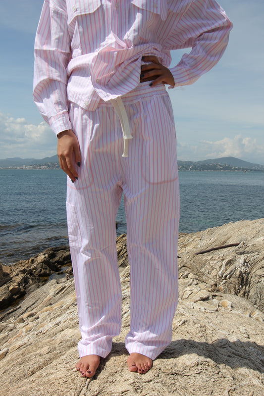 PANTALON ROSE BONBON